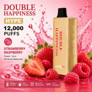 double happiness hype strawberry raspberry 12000 puffs (1)