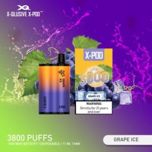 x qlusive x pod grape ice
