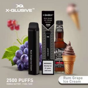 x qlusive x pod grape ice